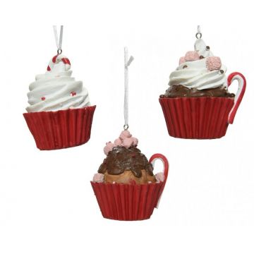 PENDAGLIO CUPCAKE L.7.6X6,3X9CM 3 ASS. PENDAGLIO CUPCAKE L.7.6X6,3X9CM 3 ASS.