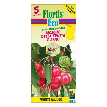 TRAPPOLA CROMOTROPICA GIALLA 5 PZ PER AFIDI E MOSCHE DELLA FRUTTA