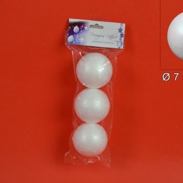 DUE ESSE CHRISTMAS - PALLA IN POLISTIROLO D.7 CM