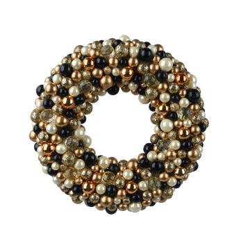 KAEMINGK - GHIRLANDA NATALIZIA MULTICOLOR CON PALLINE OPACHE E LUCIDE D33CM INFRANGIBILE