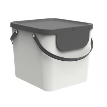 ROTHO - PATTUMIERA RACCOLTA DIFFERENZIATA 40 L ALBULA MISTLETOE BIANCO