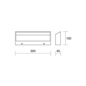 AFFRALUX - APPLIQUE DA PARETE A LED 30W 3000K 2000LM EDGE AFFRALUX