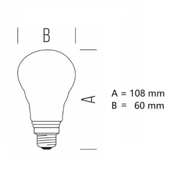 BOT LIGHTING S.R.L. - LAMPADINA GOCCIA A LED 8,5W LUCE CALDA 3000K 1055 LUMEN E27 BOT LIGHTING