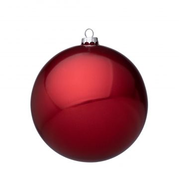 PALLA DI NATALE IN VETRO ROSSO SHIMMER D150