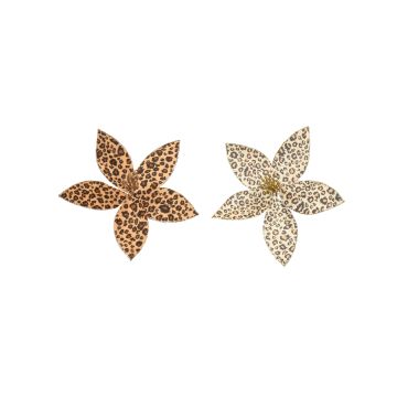 STELLA DI NATALE ANIMALIER C/GLITTER CLIP 2 ASSORTIMENTI DIAM 20X6H CM STELLA DI NATALE ANIMALIER C/GLITTER CLIP 2 ASSORTIMENTI DIAM 20X6H CM