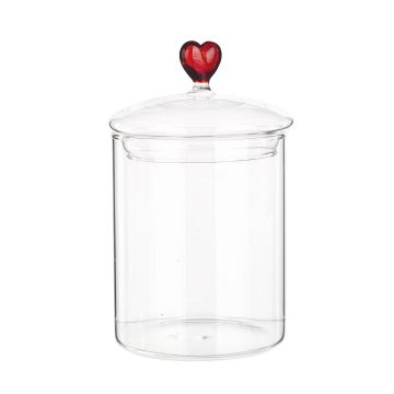 PORTACONFETTI VETRO CON CUORE ROSSO 3D DECORAZIONE IDEA REGALO ASTREA BIZZOTTO PORTACONFETTI VETRO CON CUORE ROSSO 3D DECORAZIONE IDEA REGALO ASTREA BIZZOTTO
