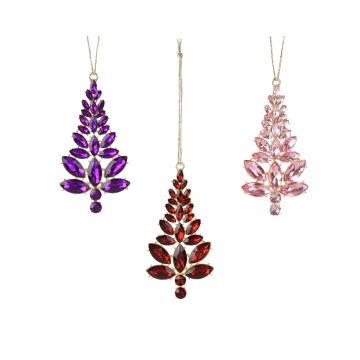 DECORAZIONE NATALIZIA APPENDIBILE ALBERO DI GEMME 12 CM ASS PREZZO CAD INDICARE