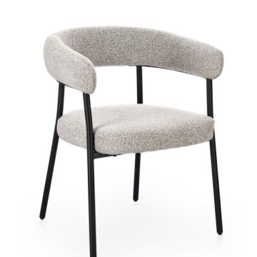 SEDIA CON BRACIOLI DA INTERNO NERO/TORTORA GIAELE  DI BIZZOTTO