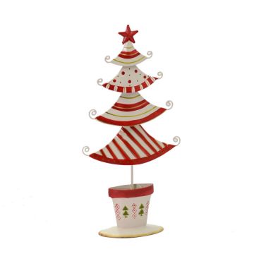 ALBERO NATALIZIO IN METALLO H 22 CM ALBERO NATALIZIO IN METALLO H 22 CM