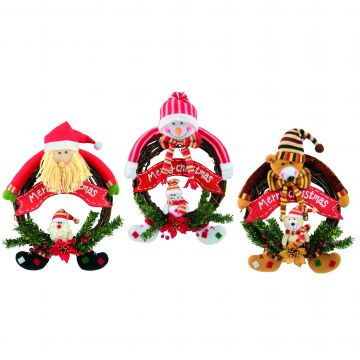 GIOCOPLAST NATALE - FUORIPORTA CM.50 CON PUP BABBO E ORSO PREZZO CAD UNO INDICARE LA PREFERENZA