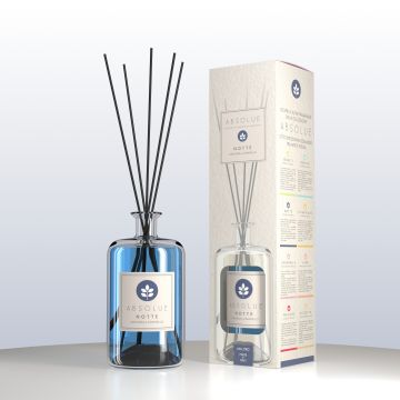 DIFFUSORE CON BASTONCINI ABSOLUTE NOTTE ORCHIDEA E CARAMELLO 1 LITRO MADE IN ITA DIFFUSORE CON BASTONCINI ABSOLUTE NOTTE ORCHIDEA E CARAMELLO 1 LITRO MADE IN ITA