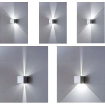 AFFRALUX - APPLIQUE PARETE CUBO DA ESTERNO ANTRACITE A LED 16W 4000K HOTSHOT AFFRALUX
