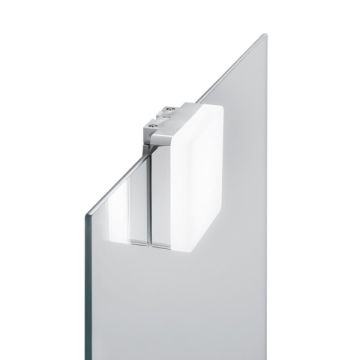 FAN EUROPE - APPLIQUE DA SPECCHIO QUADRATA A LED 4W FINITURA CROMO DIVA FAN