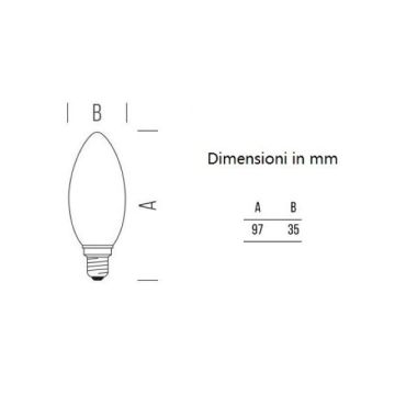 BOT LIGHTING S.R.L. - LAMPADINA OLIVA A LED 5,9W LUCE CALDA 2700K 806 LUMEN E14 DIMMERABILE BOT