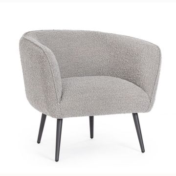 BIZZOTTO - POLTRONA AVRIL GRIGIO BOUCLE'