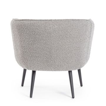 BIZZOTTO - POLTRONA AVRIL GRIGIO BOUCLE'