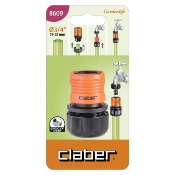 CLABER - RACCORDO RAPIDO DA GIARDINO 3/4 POLLICE CLABER