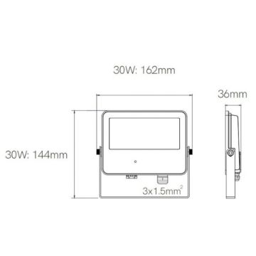 BENEITO FAURE - FARO PROIETTORE CON SENSORE DI MOVIMENTO LED 30W 4000K BIANCO SKY M.WAVE BENEITO