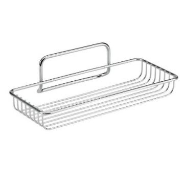 METALTEX - MENSOLA RETTANGOLARE BAGNO CROMATA 1 PIANO ATLANTIS