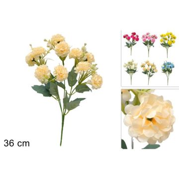 DUE ESSE CHRISTMAS - MAZZO FIORI ARTIFICIALI VERBENA 6 COLORI  36H CM PREZZO CADUNO
