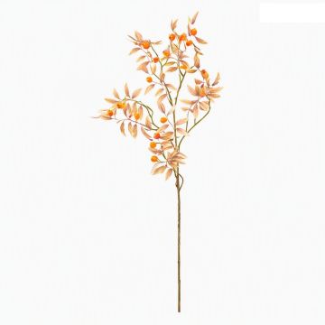 RAMO DECORATIVO CON BACCHE ARANCIONI PER COMPOSIZIONI E ADDOBBI GLYN H 81 CM RAMO DECORATIVO CON BACCHE ARANCIONI PER COMPOSIZIONI E ADDOBBI GLYN H 81 CM