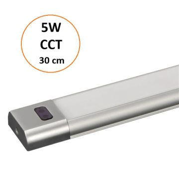 BEGHELLI SPA - APPLIQUE SOTTOPENSILE LED 5W CCT COMANDABILE TRAMITE SENSORE BEGHELLI
