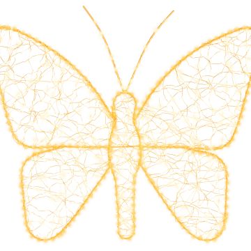 KAEMINGK - FARFALLA ORO 436 MICRO LED PER ESTERNO 1X58X43H CM