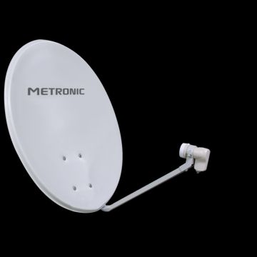 METRONIC - KIT DIGITALE, PARABOLA Ø80CM BIANCA + LNB SINGOLO UNIVERSALE