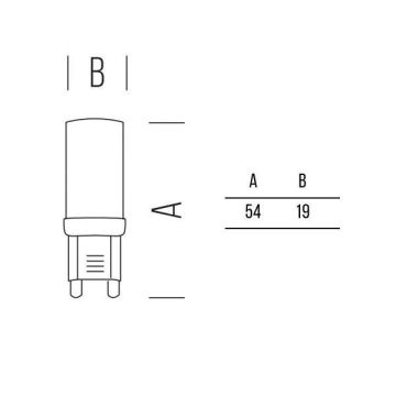 BOT LIGHTING S.R.L. - G9 LAMPADINA A LED DIMMERABILE 4W LUCE CALDA 3000K 400LM BOT LIGHTING