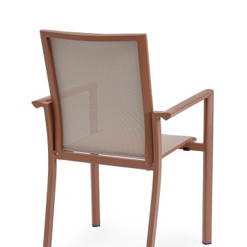 BIZZOTTO - SEDIA CON BRACCIOLI DA ESTERNO KONNOR BARN 56.2X60X66H CM BIZZOTTO