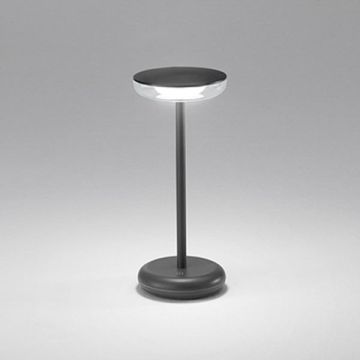PERENZ SRL - LAMPADA DA TAVOLO A LED RICARICABILE GRIGIO SCURO LUCE CALDA 3000K SOAP PERENZ