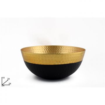 DUE ESSE CHRISTMAS - CIOTOLA 24X10 ACCIAIO ORO C/BASE NERA