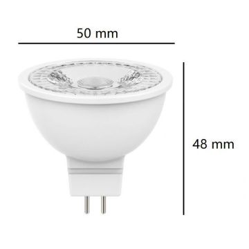 BOT LIGHTING S.R.L. - GU5.3 MR16 LAMPADINA FARETTO A LED 12V AC/DC 6,5W LUCE FREDDA 6500K 560LM BOT