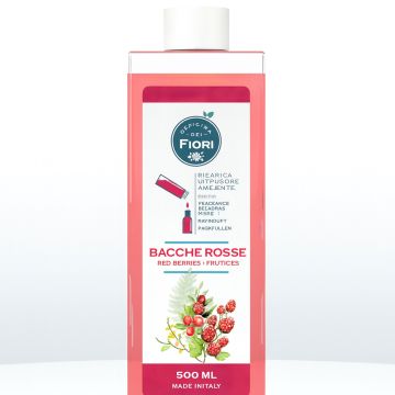 GEA PRO SRL - RICARICA DIFFUSORE AMBIENTE BACCHE ROSSE 500 ML GEA PRO OFFICINA DEI FIORI