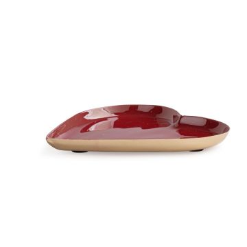PIATTO A CUORE ROSSO BIZZOTTO BIBURY S D13X1H CM PIATTO A CUORE ROSSO BIZZOTTO BIBURY S D13X1H CM