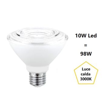 LAMPADINA PAR30 A LED 10W LUCE CALDA 3000K 940 LUMEN E27 BOT LAMPADINA PAR30 A LED 10W LUCE CALDA 3000K 940 LUMEN E27 BOT
