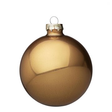 PALLA DI NATALE IN VETRO ORO OPACO DIAM 10