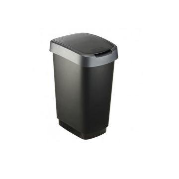 PATTUMIERA CON COPERCHIO BASCULANTE 25 LT. TWIST ANTRACITE PATTUMIERA CON COPERCHIO BASCULANTE 25 LT. TWIST ANTRACITE