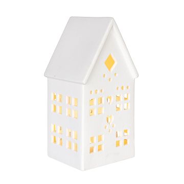 BIZZOTTO - CASETTA CON LED DICKENS BIANCO