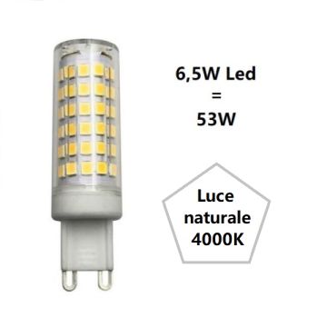 FAN EUROPE - G9 LAMPADINA A LED 6,5W LUCE NATURALE 4000K 700 LUMEN FAN EUROPE