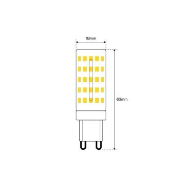 FAN EUROPE - G9 LAMPADINA A LED 6,5W LUCE NATURALE 4000K 700 LUMEN FAN EUROPE