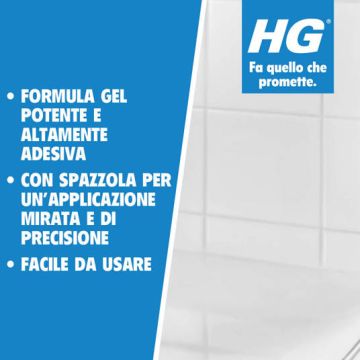 HG - GEL POTENTE CON SPAZZOLA PER FUGHE 0,25L HG