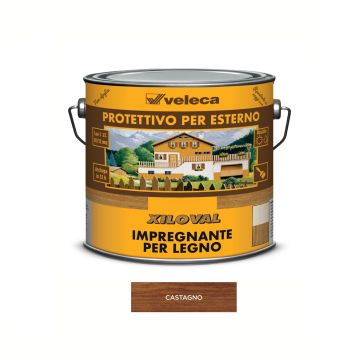 IMPREGNANTE PROTETTIVO XILOVAL  2.5LT CASTAGNO