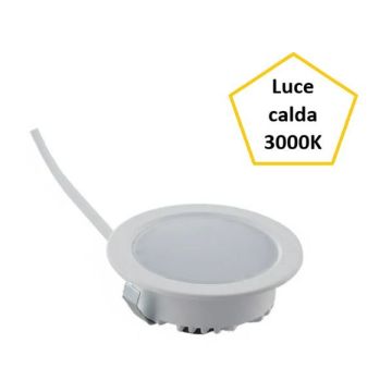 FARETTO INCASSO BIANCO A LED 3,5W LUCE CALDA 3000K NEMO FAN FARETTO INCASSO BIANCO A LED 3,5W LUCE CALDA 3000K NEMO FAN