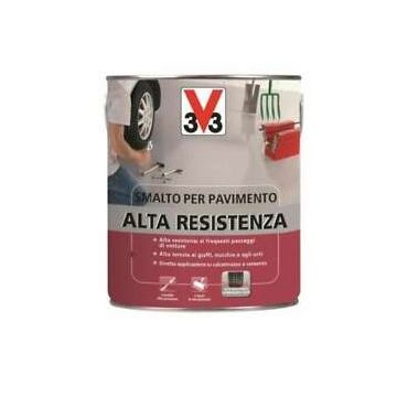 V33 - SMALTO SOLVENTE GRIGIO SCURO PER PAVIMENTI ALTA RESISTENZA  0,5 LT