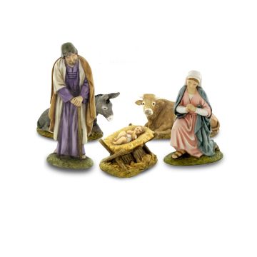 NATIVITA' 5 PZ PER PRESEPE DA 10 CM NATIVITA' 5 PZ PER PRESEPE DA 10 CM