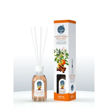 DIFFUSORE AMBIENTE ARANCIA E CANNELLA CON BASTONCINI 125 ML GEA PRO DIFFUSORE AMBIENTE ARANCIA E CANNELLA CON BASTONCINI 125 ML GEA PRO