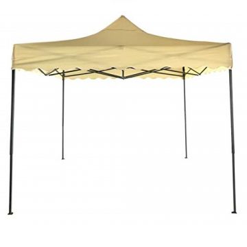 RIGAMONTI - GAZEBO PIEGHEVOLE 3X3 ACCIAIO OXFORD 420D PVC ECRU CON SACCA TRASPORTO