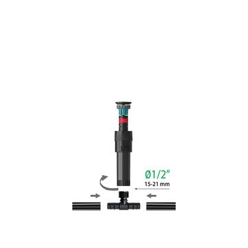 CLABER - RACCORDO A 3 VIE PER COLLEGARE MICROIRRIGATORI COLIBRI FILETTO MEZZO POLLICE CLA