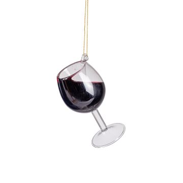 CALICE DI VINO ROSSO DA APPENDERE VETRO DECORAZIONE NATALIZIA H12 BIZZOTTO CALICE DI VINO ROSSO DA APPENDERE VETRO DECORAZIONE NATALIZIA H12 BIZZOTTO